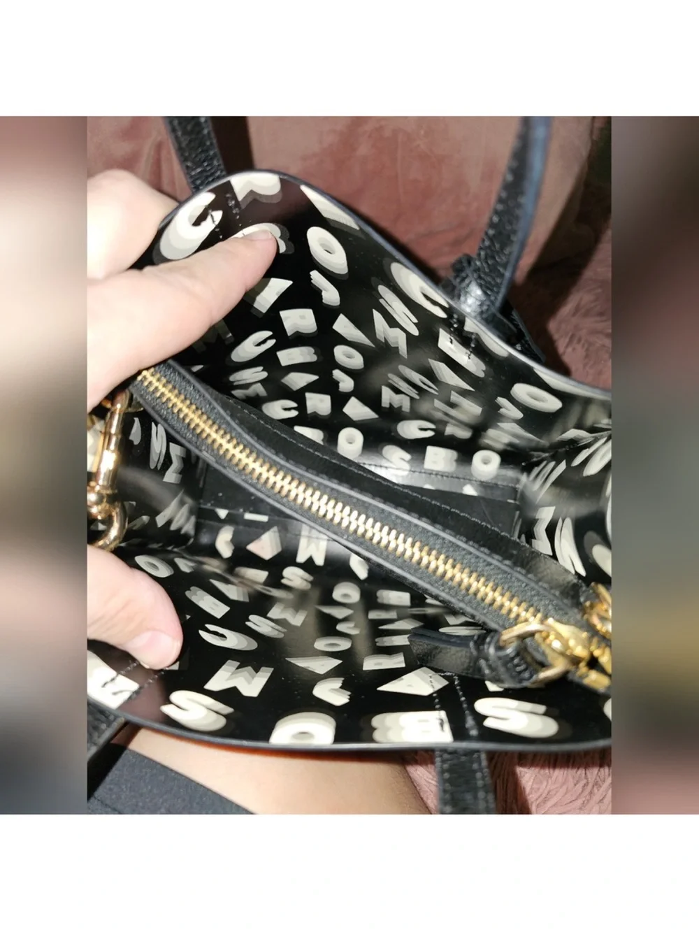 Marc Jacobs Black Leather Satchel